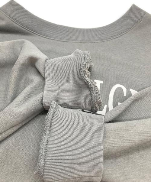 stola.（ストラ）stola. (ストラ) ロゴスウェットカットソープルオーバー チャコールグレー サイズ:FREEの古着・服飾アイテム