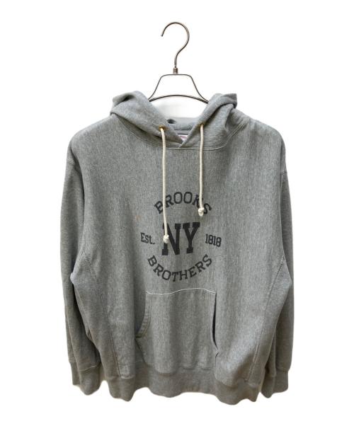 BROOKS BROTHERS（ブルックスブラザーズ）BROOKS BROTHERS (ブルックスブラザーズ) プルオーバーパーカー グレー サイズ:Lの古着・服飾アイテム