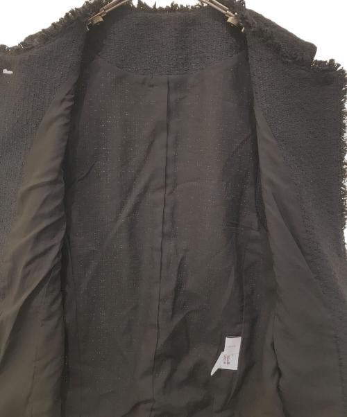 green label relaxing（グリーンレーベルリラクシング）green label relaxing (グリーンレーベルリラクシング) ツイードベスト　3622-699-0207 ブラック サイズ:表記無しの古着・服飾アイテム