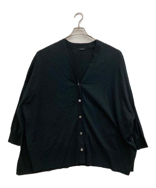 JOURNAL STANDARD（ジャーナルスタンダード）JOURNAL STANDARD (ジャーナルスタンダード) ハイツイストコットンポンチョカーディガン ブラック サイズ:Fの古着・服飾アイテム