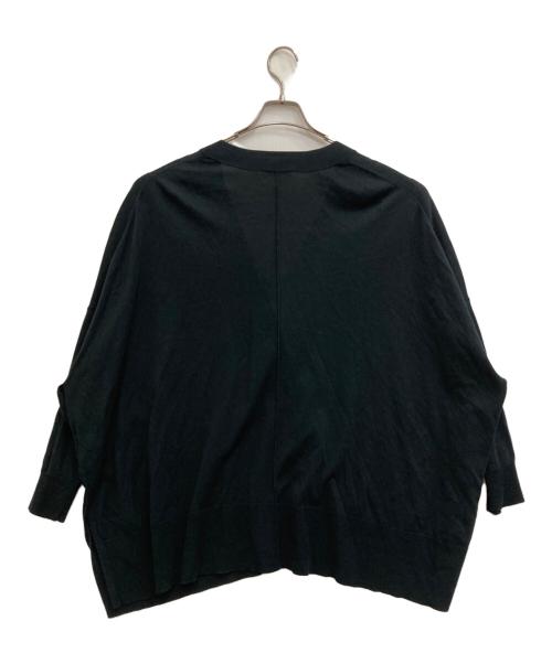 JOURNAL STANDARD（ジャーナルスタンダード）JOURNAL STANDARD (ジャーナルスタンダード) ハイツイストコットンポンチョカーディガン ブラック サイズ:Fの古着・服飾アイテム