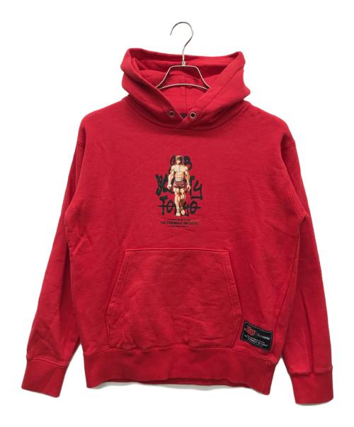 SUBCIETY（サブサエティ）SUBCIETY (サブサエティ) 刃牙 (バキ) BAKI PARKA レッド サイズ:Mの古着・服飾アイテム