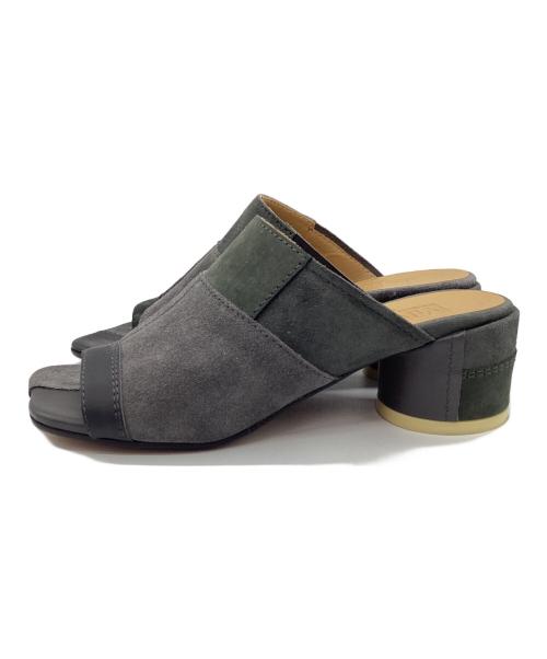 MM6 Maison Margiela（エムエムシックスメゾンマルジェラ）MM6 Maison Margiela (エムエムシックスメゾンマルジェラ) オープントゥサンダル グレー サイズ:35の古着・服飾アイテム