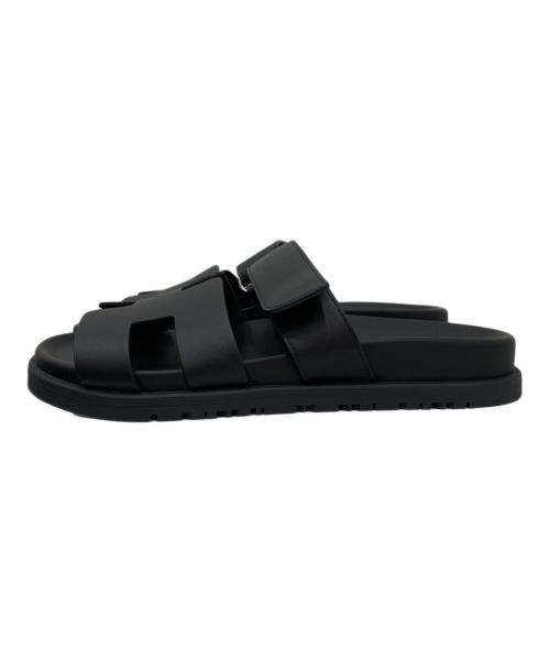 HERMES（エルメス）HERMES (エルメス) サンダル 《シプレ》 ブラック サイズ:36の古着・服飾アイテム