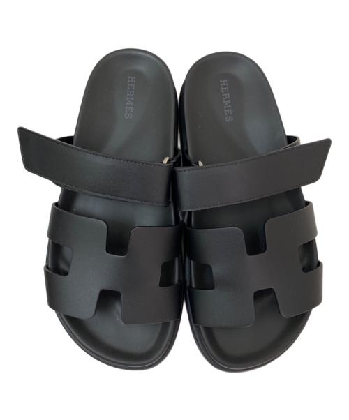 HERMES（エルメス）HERMES (エルメス) サンダル 《シプレ》 ブラック サイズ:36の古着・服飾アイテム