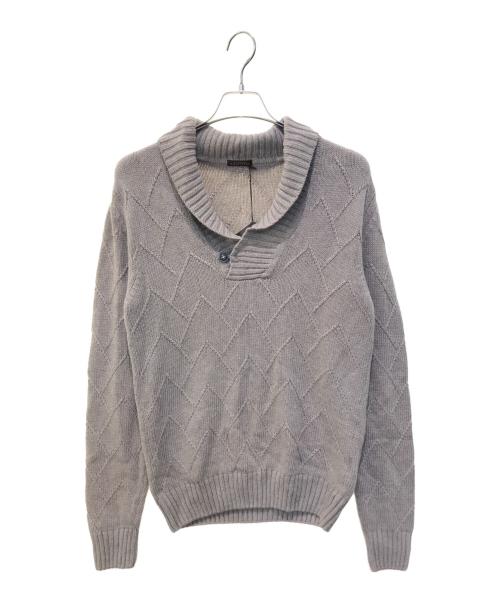 BALLANTYNE（バランタイン）BALLANTYNE (バランタイン) ショールカラーニット ベージュ サイズ:Mの古着・服飾アイテム