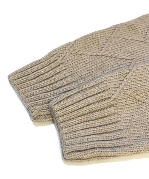 BALLANTYNE（バランタイン）BALLANTYNE (バランタイン) ショールカラーニット ベージュ サイズ:Mの古着・服飾アイテム