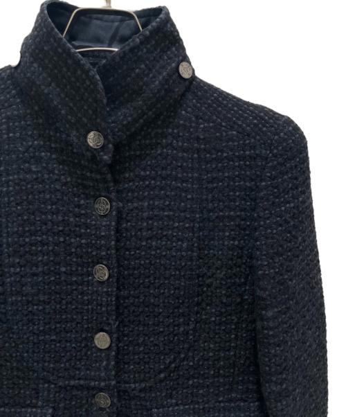 CHANEL（シャネル）CHANEL (シャネル) ツイードジャケット ネイビー サイズ:36の古着・服飾アイテム