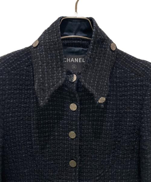 CHANEL（シャネル）CHANEL (シャネル) ツイードジャケット ネイビー サイズ:36の古着・服飾アイテム