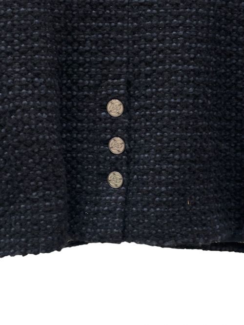 CHANEL（シャネル）CHANEL (シャネル) ツイードジャケット ネイビー サイズ:36の古着・服飾アイテム