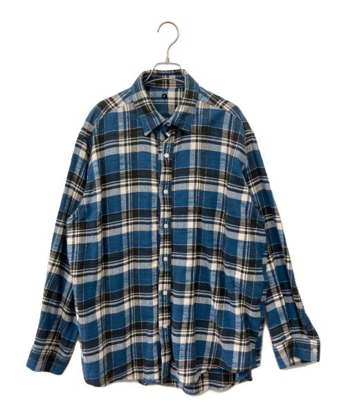 ISSUETHINGS（イシューシングス）ISSUETHINGS (イシューシングス) type66b チェックシャツ ブルー サイズ:Mの古着・服飾アイテム
