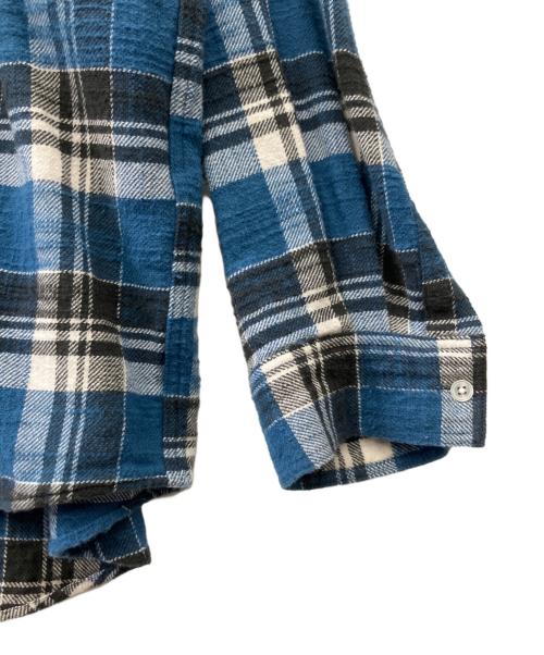 ISSUETHINGS（イシューシングス）ISSUETHINGS (イシューシングス) type66b チェックシャツ ブルー サイズ:Mの古着・服飾アイテム