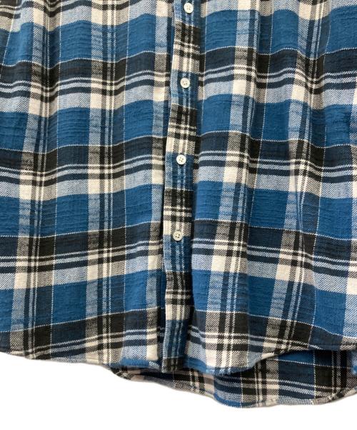 ISSUETHINGS（イシューシングス）ISSUETHINGS (イシューシングス) type66b チェックシャツ ブルー サイズ:Mの古着・服飾アイテム