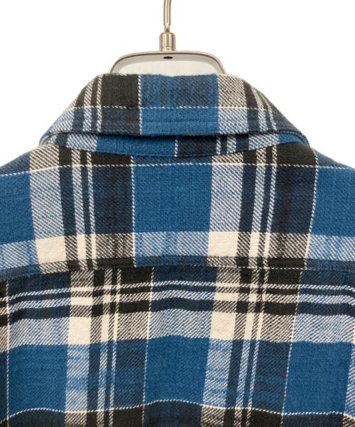ISSUETHINGS（イシューシングス）ISSUETHINGS (イシューシングス) type66b チェックシャツ ブルー サイズ:Mの古着・服飾アイテム