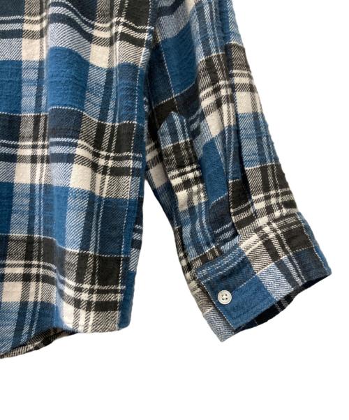 ISSUETHINGS（イシューシングス）ISSUETHINGS (イシューシングス) type66b チェックシャツ ブルー サイズ:Mの古着・服飾アイテム