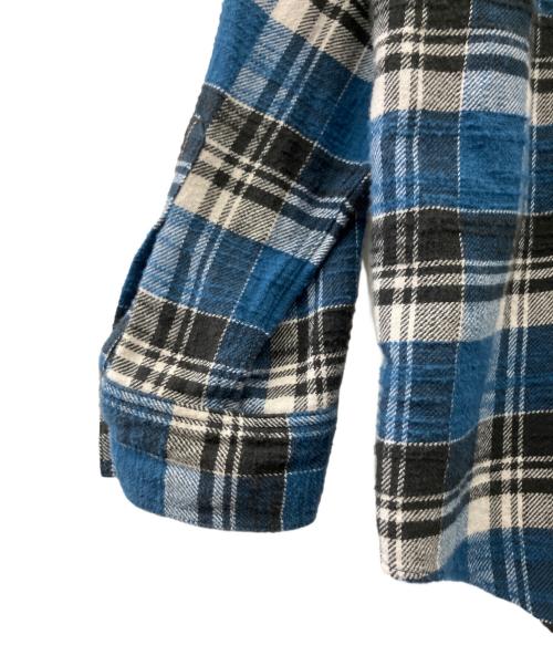 ISSUETHINGS（イシューシングス）ISSUETHINGS (イシューシングス) type66b チェックシャツ ブルー サイズ:Mの古着・服飾アイテム