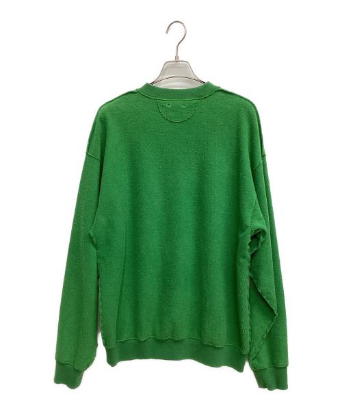 ISSUETHINGS（イシューシングス）ISSUETHINGS (イシューシングス) Type56 インサイドアウトクルーネックスウェット グリーン サイズ:SIZE 1の古着・服飾アイテム