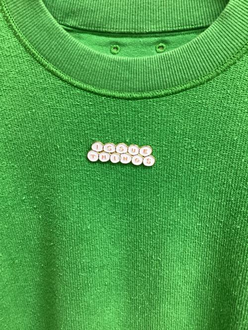 ISSUETHINGS（イシューシングス）ISSUETHINGS (イシューシングス) Type56 インサイドアウトクルーネックスウェット グリーン サイズ:SIZE 1の古着・服飾アイテム