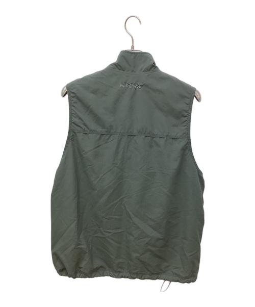 WILD THINGS（ワイルドシングス）WILD THINGS (ワイルドシングス) ナイロンベスト カーキ サイズ:Lの古着・服飾アイテム