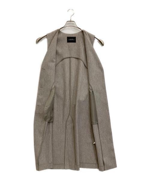 green label relaxing（グリーンレーベルリラクシング）green label relaxing (グリーンレーベルリラクシング) ミックス ツイード ロング ベスト ベージュ サイズ:Freeの古着・服飾アイテム