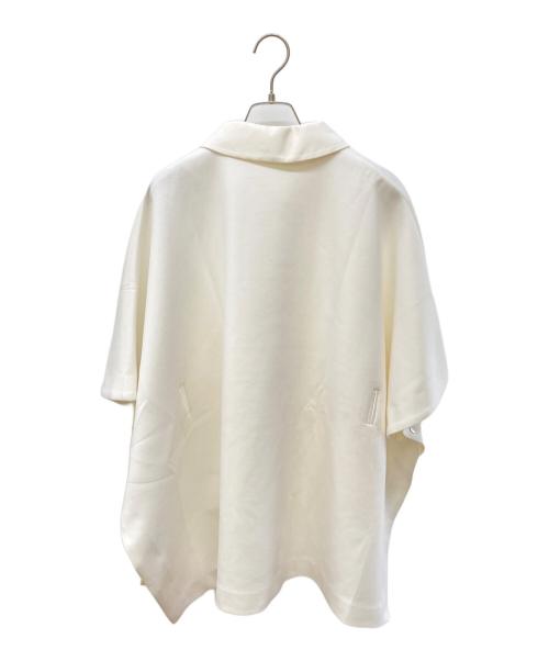 LOUNIE（ルーニー）LOUNIE (ルーニー) ポンチョシルエットアウタージャケット ホワイト サイズ:36の古着・服飾アイテム