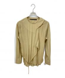 muller of yoshiokubo（ミュラーオブヨシオクボ）の古着「Rain Jersey blouse」｜ベージュ