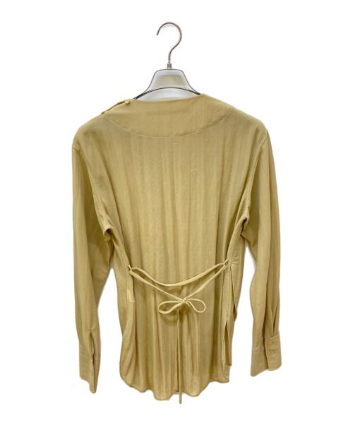 muller of yoshiokubo（ミュラーオブヨシオクボ）muller of yoshiokubo (ミュラーオブヨシオクボ) Rain Jersey blouse ベージュ サイズ:38の古着・服飾アイテム