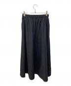 HeRIN.CYEヘリンドットサイ）の古着「Asymmetry gather skirt」｜ブラック