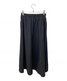 HeRIN.CYE（ヘリンドットサイ）の古着「Asymmetry gather skirt」｜ブラック