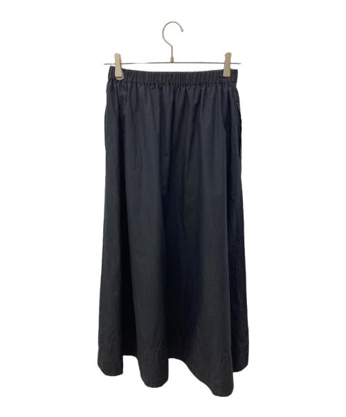 HeRIN.CYE（ヘリンドットサイ）HeRIN.CYE (ヘリンドットサイ) Asymmetry gather skirt ブラック サイズ:Freeの古着・服飾アイテム