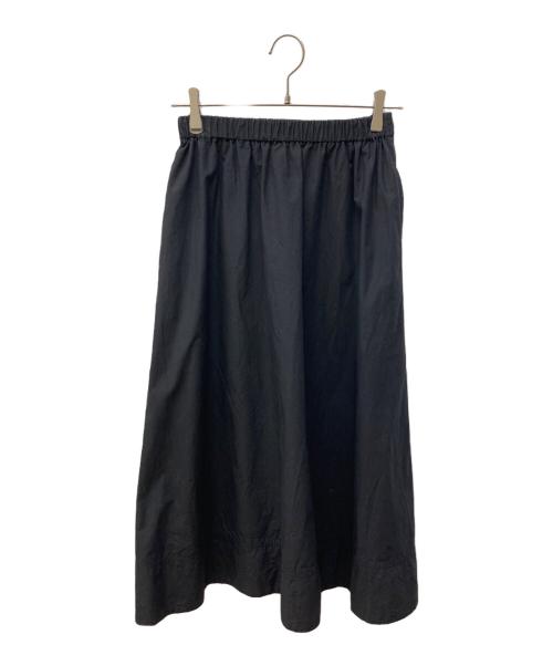 HeRIN.CYE（ヘリンドットサイ）HeRIN.CYE (ヘリンドットサイ) Asymmetry gather skirt ブラック サイズ:Freeの古着・服飾アイテム