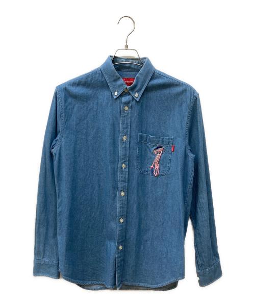 SUPREME（シュプリーム）SUPREME (シュプリーム) Denim Shirt ブルー サイズ:Sの古着・服飾アイテム