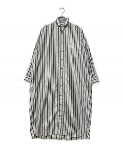 中古・古着通販】ticca (ティッカ) ストライプ スクエアビッグ ロング