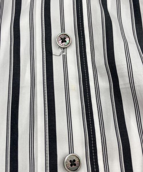 ticca（ティッカ）ticca (ティッカ) スクエアビッグシャツワンピース ホワイト×ブラック サイズ:Fの古着・服飾アイテム