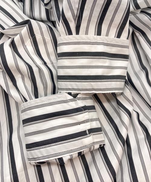 ticca（ティッカ）ticca (ティッカ) スクエアビッグシャツワンピース ホワイト×ブラック サイズ:Fの古着・服飾アイテム