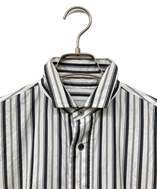 ticca（ティッカ）ticca (ティッカ) スクエアビッグシャツワンピース ホワイト×ブラック サイズ:Fの古着・服飾アイテム