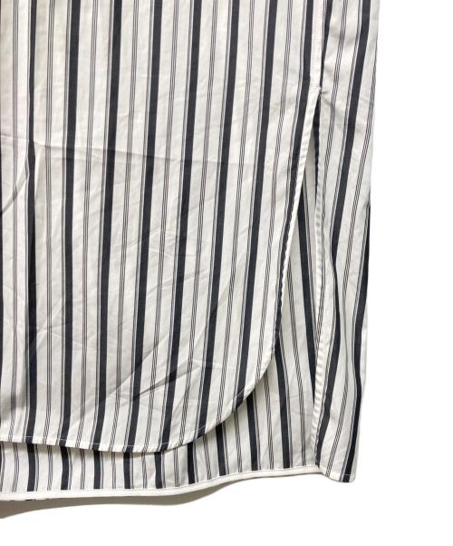 ticca（ティッカ）ticca (ティッカ) スクエアビッグシャツワンピース ホワイト×ブラック サイズ:Fの古着・服飾アイテム