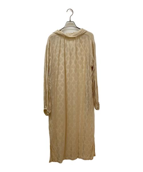 sara mallika（サラマリカ）sara mallika (サラマリカ) Rayon leaf Jacquard dress ベージュ サイズ:FREEの古着・服飾アイテム