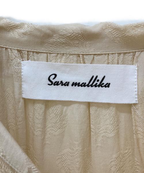 sara mallika（サラマリカ）sara mallika (サラマリカ) Rayon leaf Jacquard dress ベージュ サイズ:FREEの古着・服飾アイテム