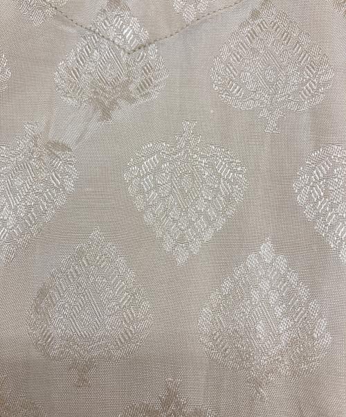 sara mallika（サラマリカ）sara mallika (サラマリカ) Rayon leaf Jacquard dress ベージュ サイズ:FREEの古着・服飾アイテム