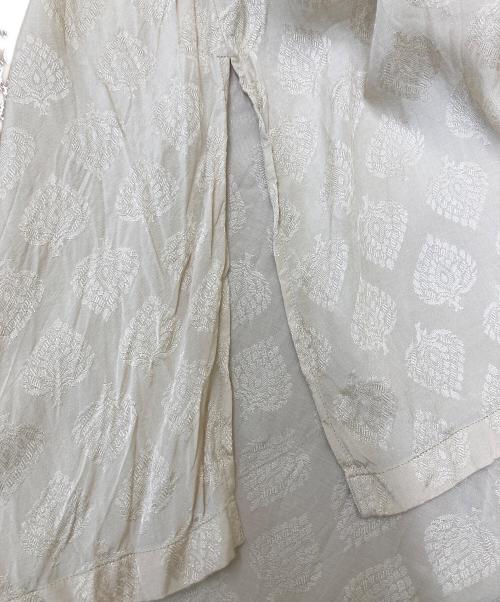 sara mallika（サラマリカ）sara mallika (サラマリカ) Rayon leaf Jacquard dress ベージュ サイズ:FREEの古着・服飾アイテム