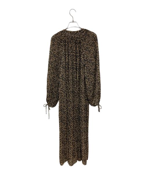 L'UNE（リュンヌ）L'UNE (リュンヌ) レオパード柄ワンピース ブラウン サイズ:FREEの古着・服飾アイテム