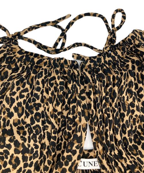 L'UNE（リュンヌ）L'UNE (リュンヌ) レオパード柄ワンピース ブラウン サイズ:FREEの古着・服飾アイテム