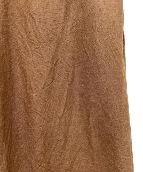 LAUREN RALPH LAUREN（ローレンラルフローレン）LAUREN RALPH LAUREN (ローレンラルフローレン) シルクリネンパンツ ブラウン サイズ:6の古着・服飾アイテム