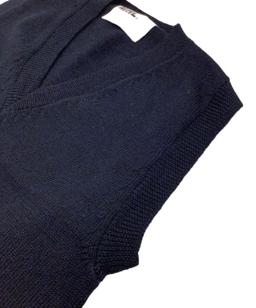 MHL（エムエイチエル）MHL (エムエイチエル) メランジニットベスト ネイビー サイズ:2の古着・服飾アイテム