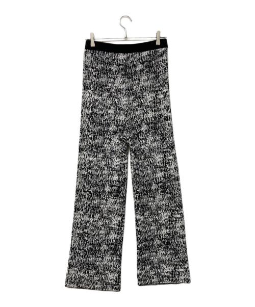 BEAUTY&YOUTH（ビューティーアンドユース）BEAUTY&YOUTH (ビューティーアンドユース) レーヨンコットンジャカードニットパンツ ブラック サイズ:Sの古着・服飾アイテム