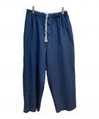 mizuiro-indミズイロインド）の古着「8オンスデニムワイドパンツ」｜インディゴ