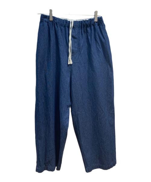 mizuiro-ind（ミズイロインド）mizuiro-ind (ミズイロインド) 8オンスデニムワイドパンツ インディゴ サイズ:2の古着・服飾アイテム
