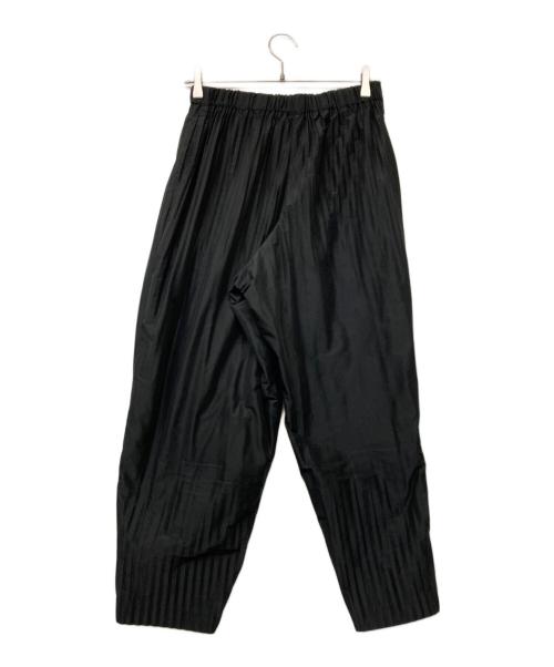 慈雨（ジウ）慈雨 (ジウ) プリーツパンツ ブラック サイズ:40の古着・服飾アイテム