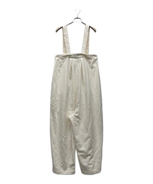 solamonat poche（ソラモナ ポッシェ）solamonat poche (ソラモナ ポッシェ) ウールタックオーバーオール アイボリー サイズ:表記無しの古着・服飾アイテム